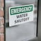 Signmission Water Shutoff, 10 in W x Rectangle, Vinyl Decal OS-2PACK-EM-D-710-L-10363 - alternate 2
